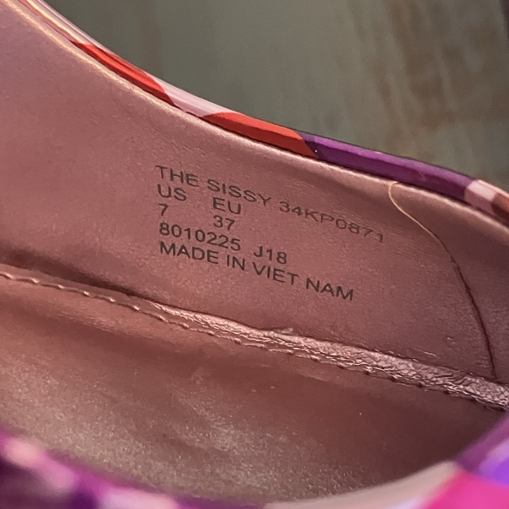 Katy Perry The Sissy Conversation Heart Pumps Size 7 Valentine Pink Purple Heels - Picture 11 of 11